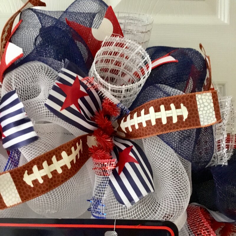 New England Patriots Wreath top